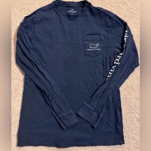 Navy Whale Long Sleeve Tshirt